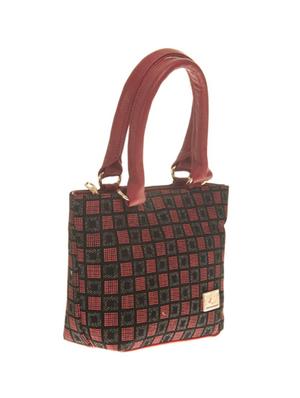 brown cotton polyester blend regular handbag - 14909784 - Standard Image - 4