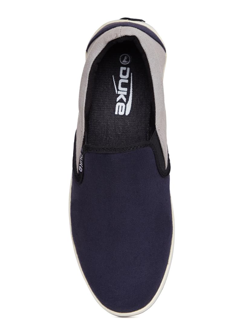 navy Canvas casual slipon - 14912587 - Zoom Image - 4