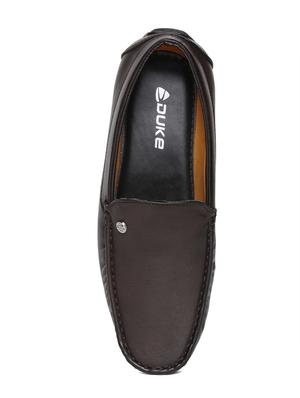 brown leatherette office wear loafer - 14912939 - Standard Image - 4