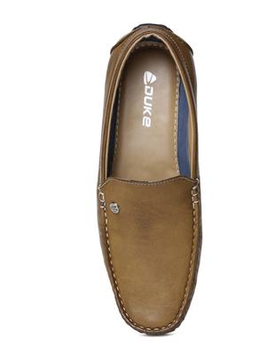 tan leatherette office wear loafer - 14912940 - Standard Image - 4