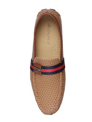 tan leatherette slip on loafer - 14912943 - Standard Image - 4