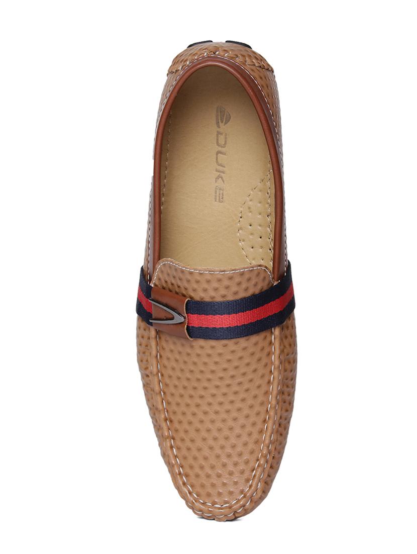 tan leatherette slip on loafer - 14912943 - Zoom Image - 4