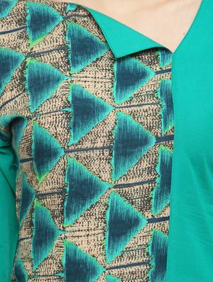 straight geometric print kurta - 14913002 - Standard Image - 4