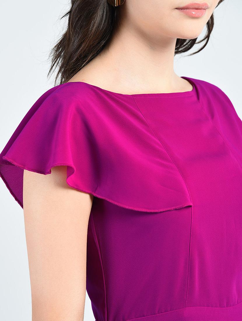 Boat neck gown dress - 14915213 - Zoom Image - 4