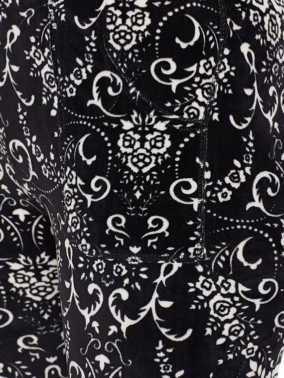black colored fleece pajama - 14915593 - Zoom Image - 4