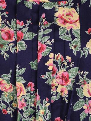 navy blue printed rayon top - 14918620 - Standard Image - 4