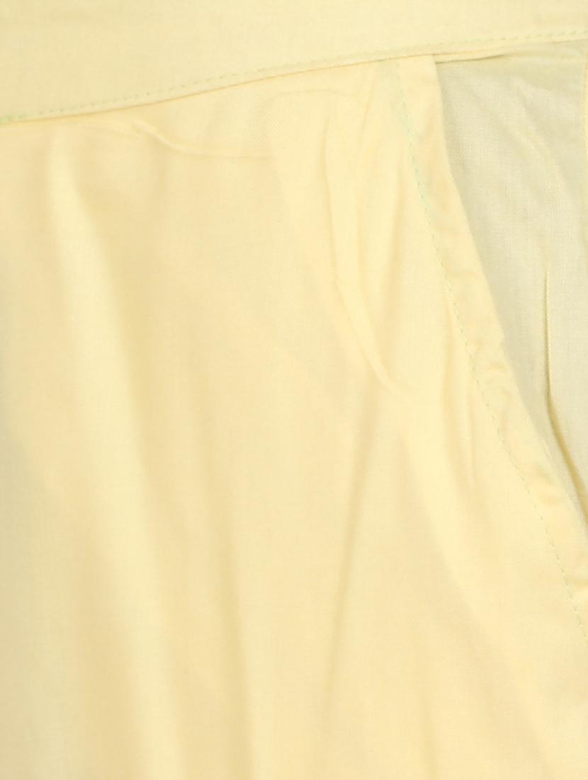 yellow rayon straight palazzo - 14918939 - Zoom Image - 4