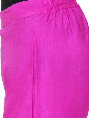 pink rayon flared palazzo - 14918971 - Standard Image - 4