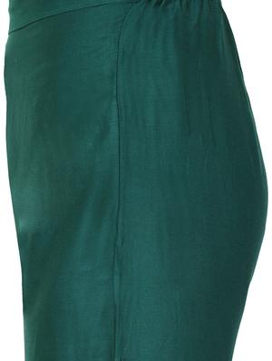 green rayon flared palazzo - 14918974 - Standard Image - 4