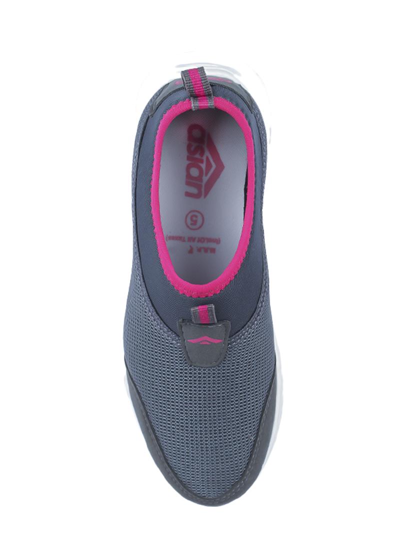 grey mesh slip on sports shoes - 14920471 - Zoom Image - 4