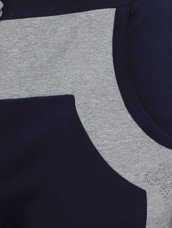 navy blue cotton track pants - 14920994 - Zoom Image - 4