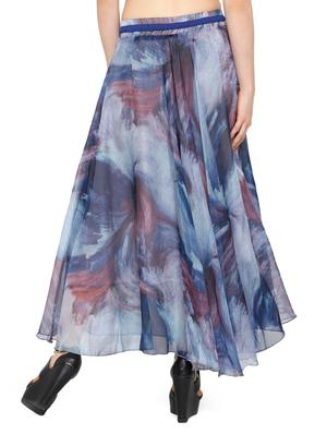 multi colored chiffon maxi skirt - 14921491 - Standard Image - 4