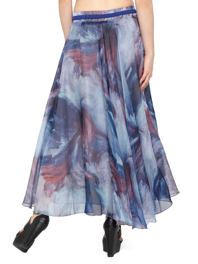 multi colored chiffon maxi skirt - 14921491 - Zoom Image - 4