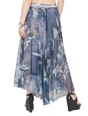 multi colored chiffon maxi skirt - 14921492 - Standard Image - 4