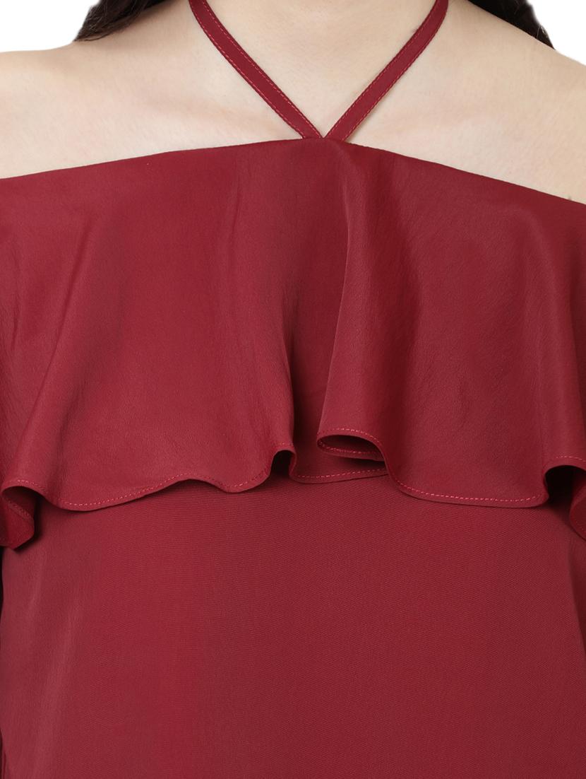 off shoulder ruffled top - 14923864 - Zoom Image - 4