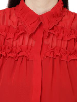 red solid shirt - 14923871 - Standard Image - 4