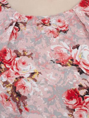 Floral self tie belted flare dress - 14924063 - Standard Image - 4