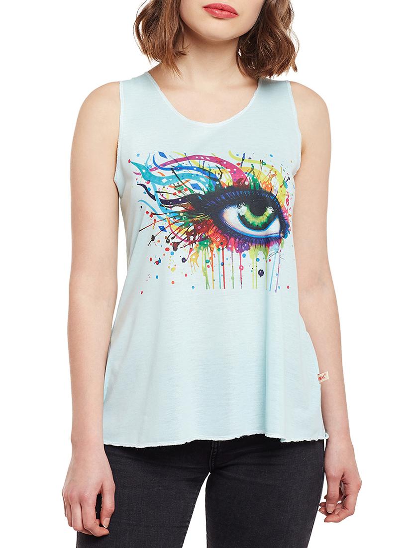 set of 2 light blue printed tank tee - 14924357 - Zoom Image - 4