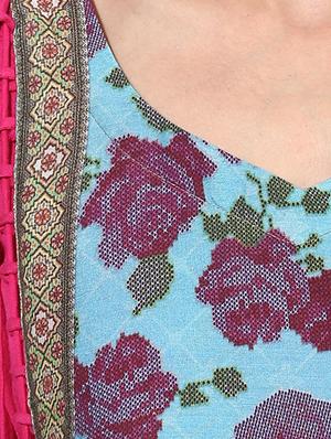 pink rayon layered kurta - 14924539 - Standard Image - 4