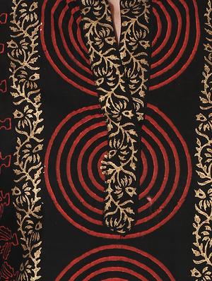 black cotton straight kurta - 14924543 - Standard Image - 4