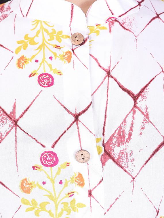 Adesa pink rayon straight kurta - 14924633 - Zoom Image - 4