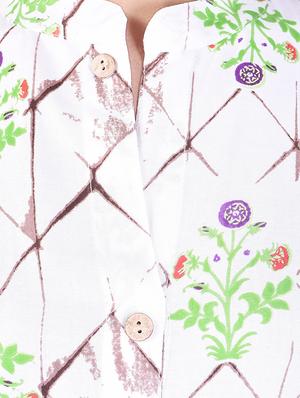 Adesa green rayon straight kurta - 14924634 - Standard Image - 4