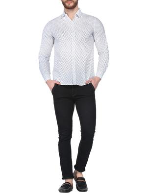 white cotton casual shirt - 14925647 - Standard Image - 4