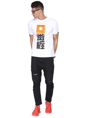 white cotton front print tshirt - 14926170 - Standard Image - 4