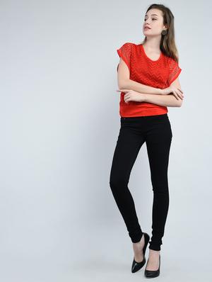 Chevron knit embellished top - 14929074 - Standard Image - 4