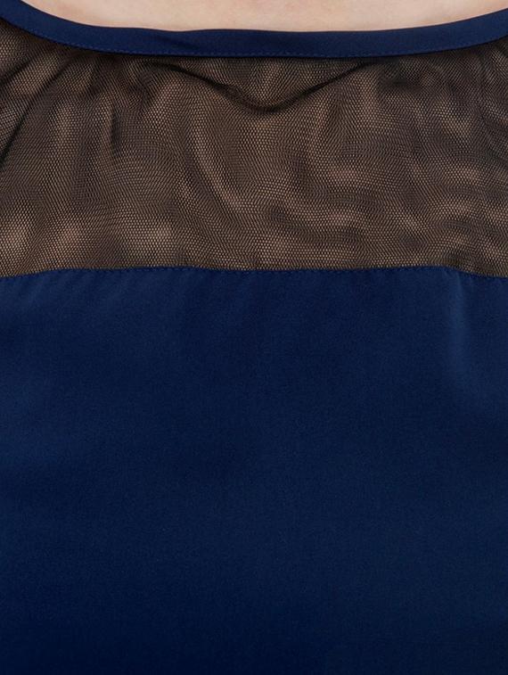 Mesh yoke flared hem top - 14930592 - Zoom Image - 4