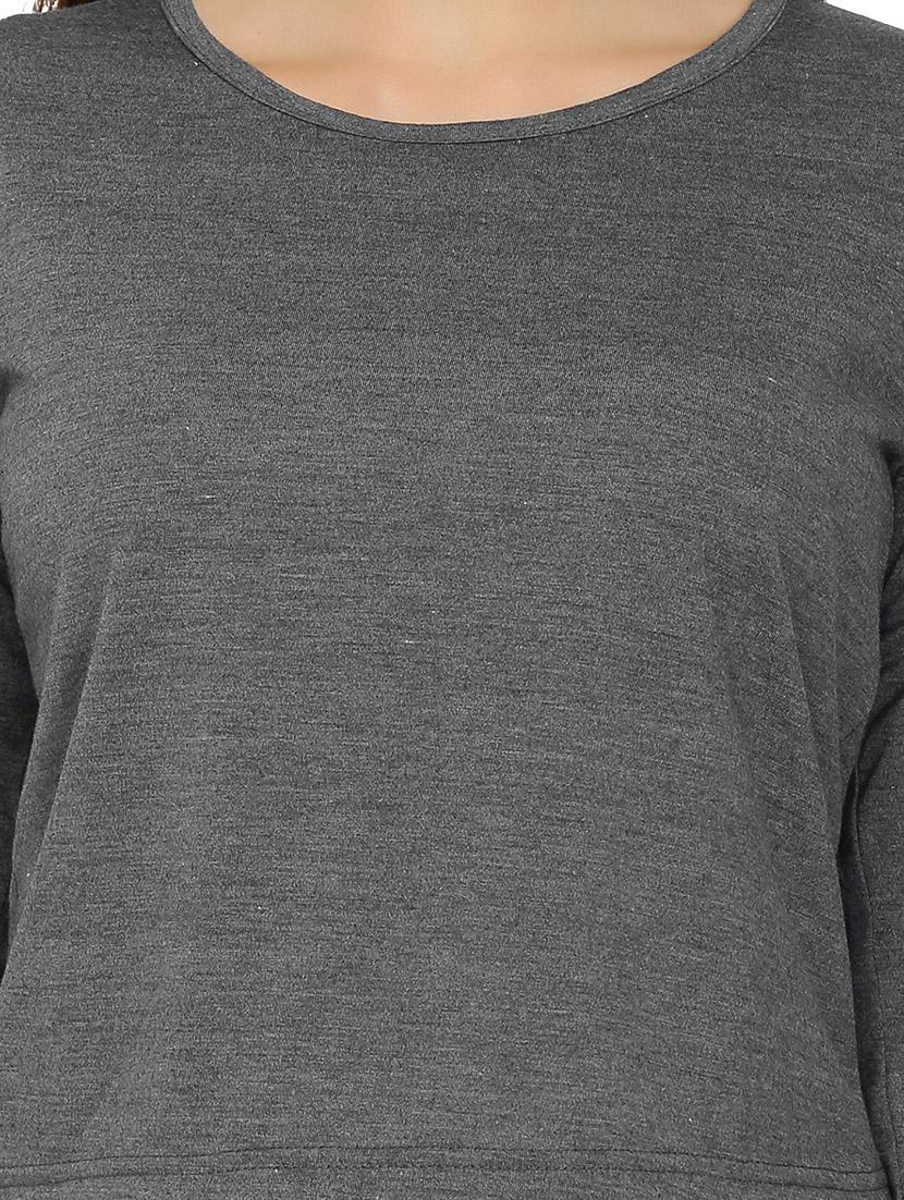 grey ripped crop top - 14931335 - Zoom Image - 4
