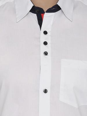 white cotton formal shirt - 14933278 - Standard Image - 4