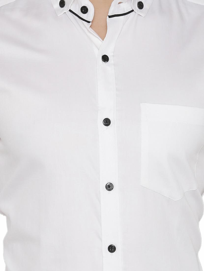 white cotton formal shirt - 14933281 - Zoom Image - 4