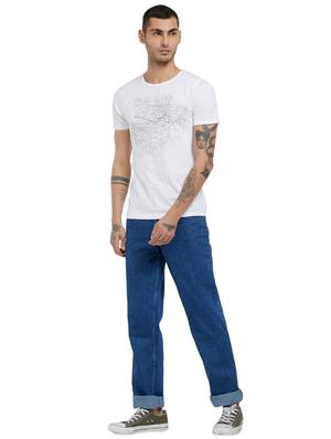blue cotton plain jeans - 14937484 - Standard Image - 4