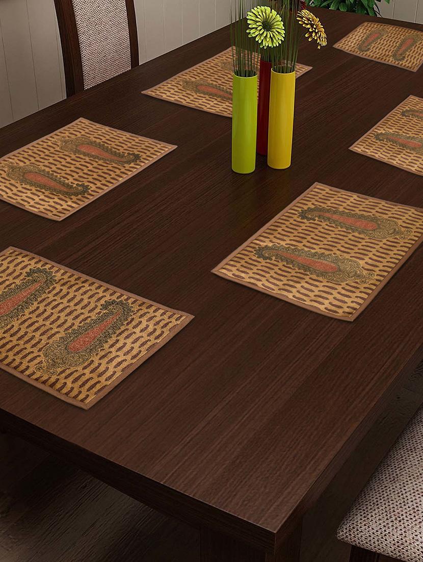 Dinner Table Mat Set Of 6 - 30 Cm X 45 Cm - By