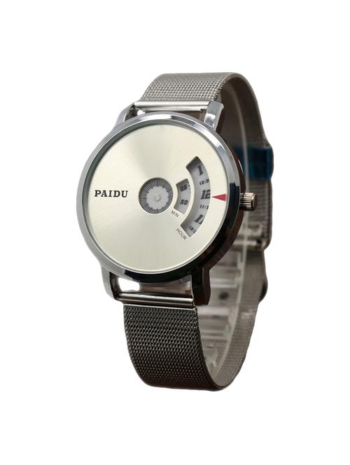 Shunya Silver White Analog-Chronograph Women Watch - 14939924 - Very Small Image - 1