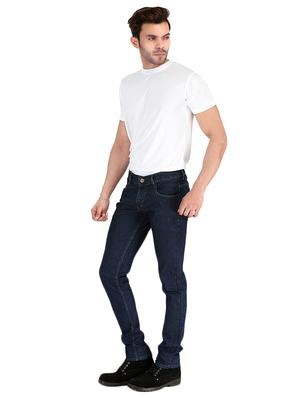 dark blue cotton plain jean - 14941525 - Standard Image - 4