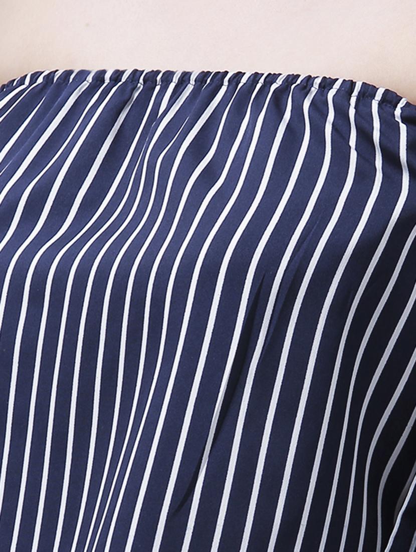 off shoulder striped top - 14946777 - Zoom Image - 4