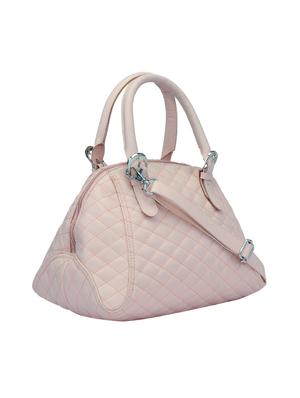 pink leatherette handbag - 14948067 - Standard Image - 4