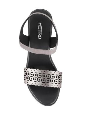 silver back strap sandal - 14949336 - Standard Image - 4