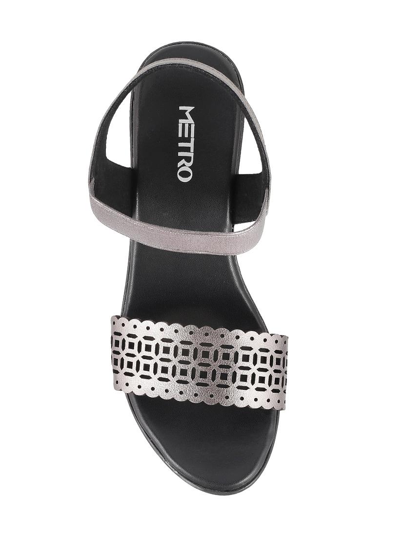 silver back strap sandal - 14949336 - Zoom Image - 4