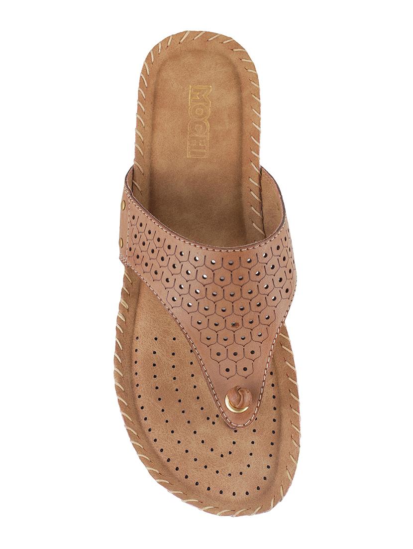 brown open thong wedge - 14949461 - Zoom Image - 4