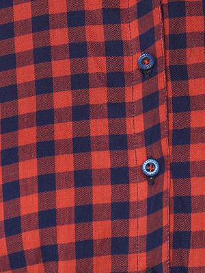 red cotton checkered shirt - 14954877 - Standard Image - 4