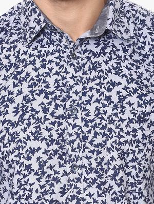 blue cotton casual shirt - 14955088 - Standard Image - 4