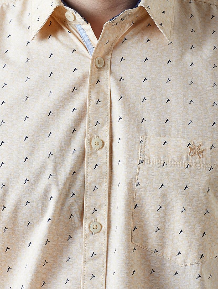 beige cotton casual shirt - 14955114 - Zoom Image - 4
