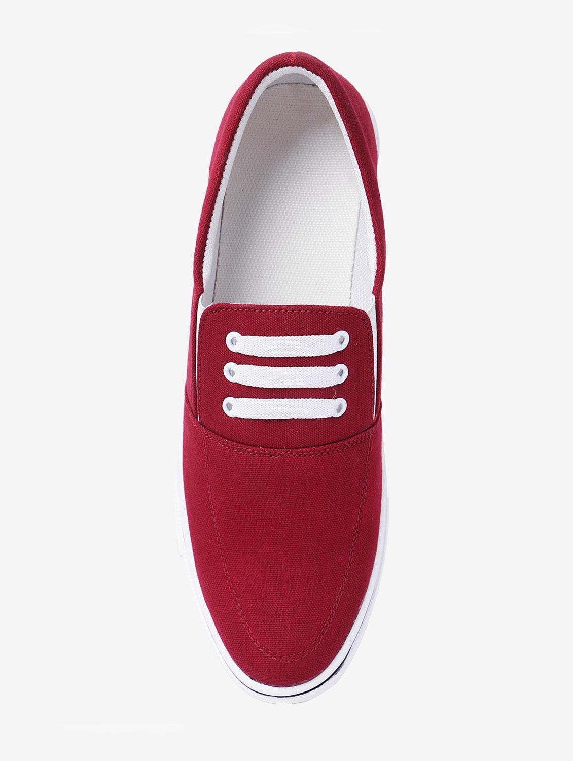red Canvas casual slipon - 14957363 - Zoom Image - 4