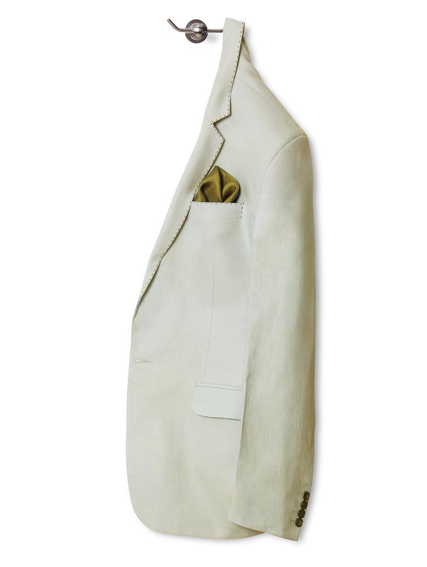 yellow silk pocketsquare - 14960176 - Zoom Image - 4