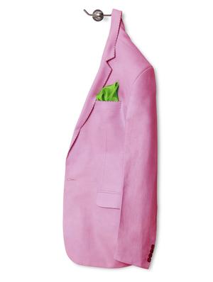 green silk pocketsquare - 14960178 - Standard Image - 4