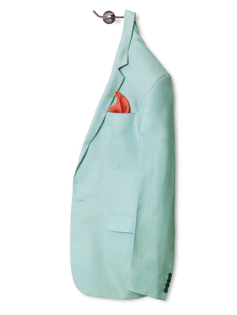 orange silk pocketsquare - 14960200 - Zoom Image - 4