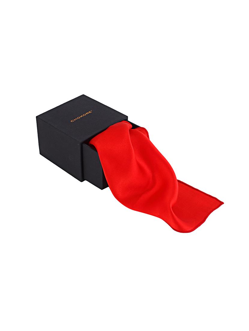 red silk pocketsquare - 14960208 - Zoom Image - 4